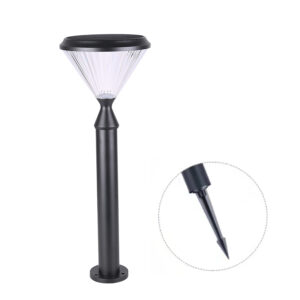 Lampioncino solare da terra: H750mm Ø260mm 15W